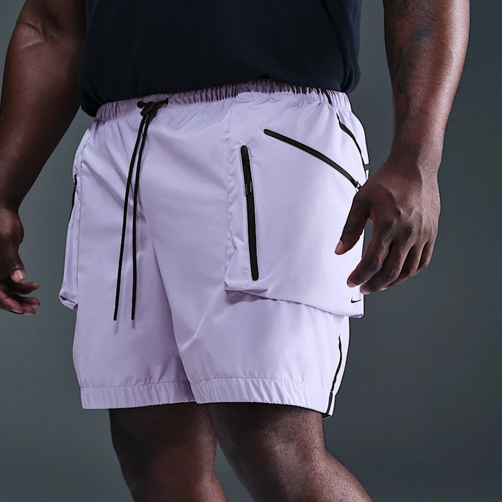 Men's NWT $135 Nike Tech Super Lightweight Shorts HJ2946-515 Purple Size XS